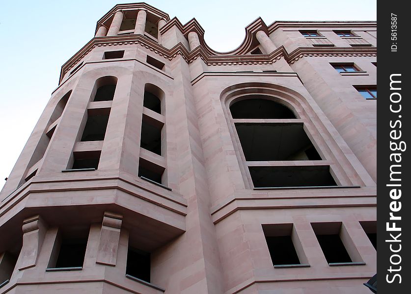 Modern building in Nortyh Avenue,Yerevan,Armenia