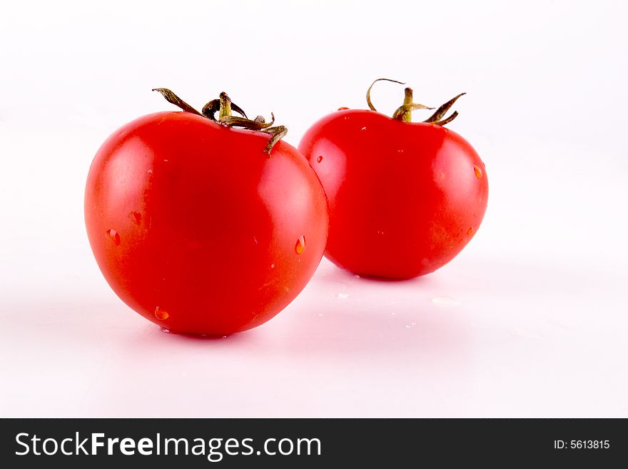 Beautful tomatos,it is red.