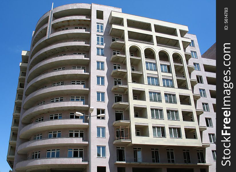 Modern building in Nortyh Avenue,Yerevan,Armenia