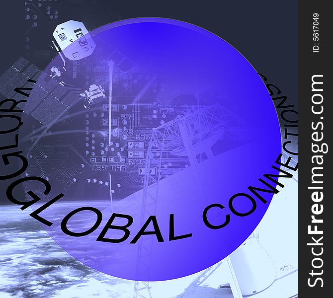 Image of globe presenting global connectivity.