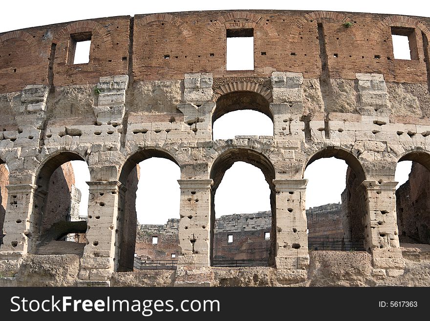 Rome Coliseum Detail Cutout