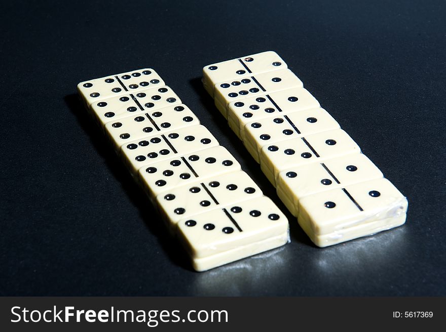 Close Up Of Group Dominoes.