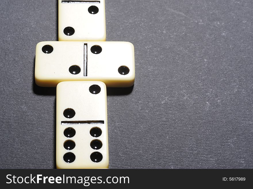 Close Up Of Group Dominoes.