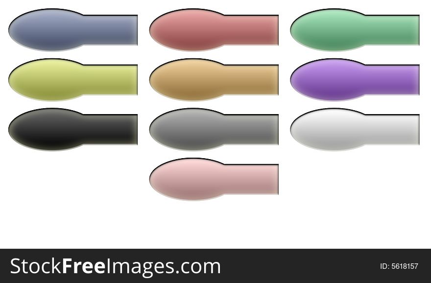Oval / rectangular buttons useful for websites. Oval / rectangular buttons useful for websites
