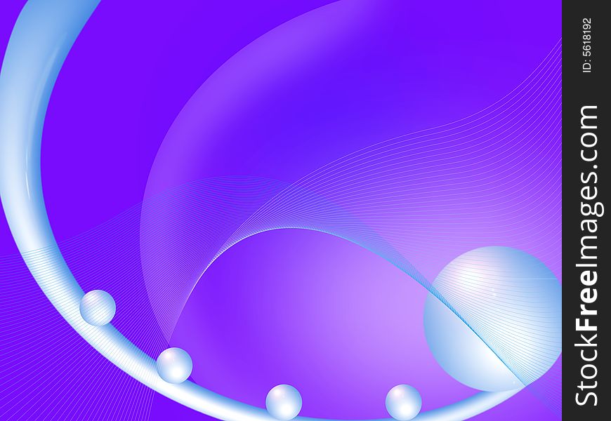 Abstract blue background. Illustration with blue fantastic spheres. Abstract blue background. Illustration with blue fantastic spheres