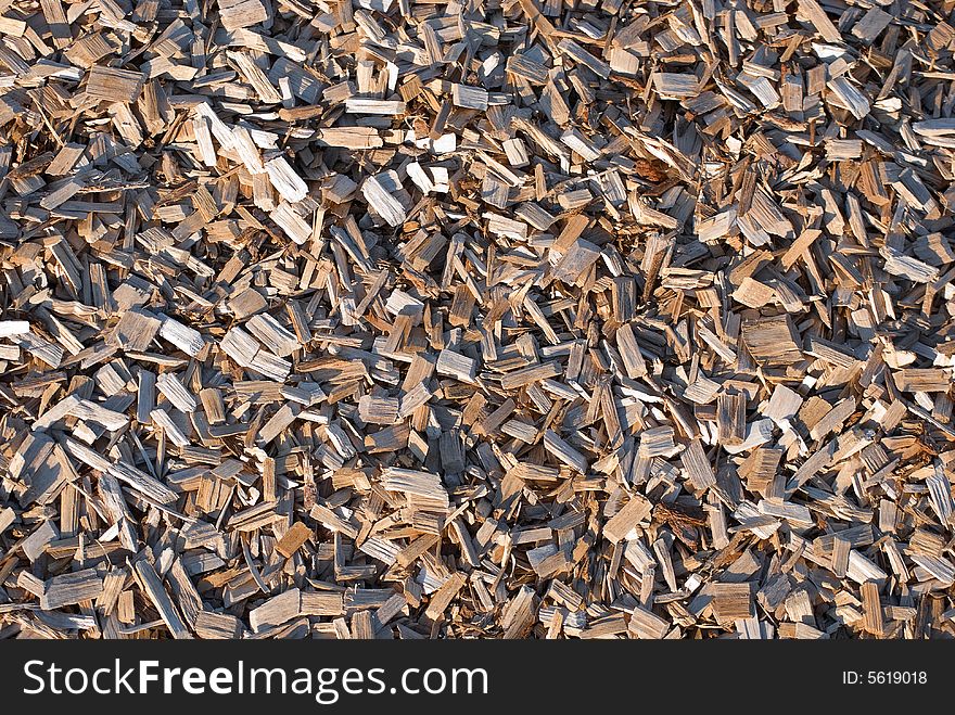 Wood chips texture or background
