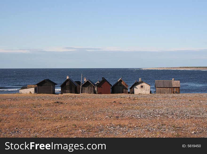 Old fishermen village in Gotland