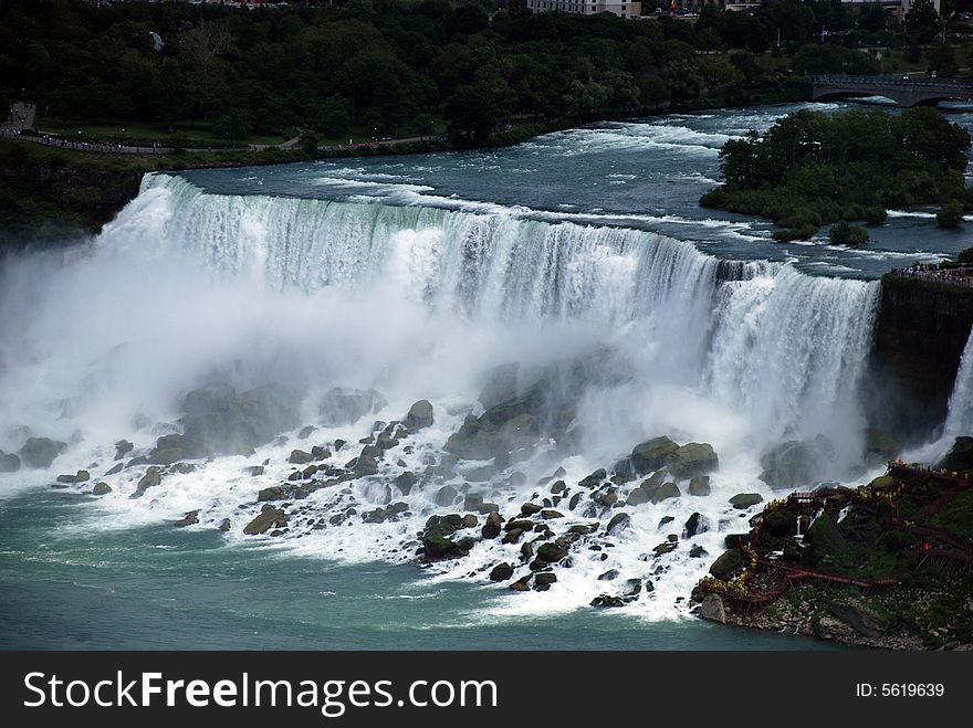 Image for the water fall in Canada