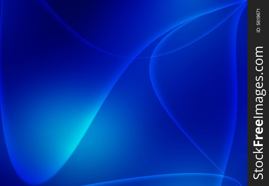 Abstract image of various lines and forms on a blue background. Abstract image of various lines and forms on a blue background