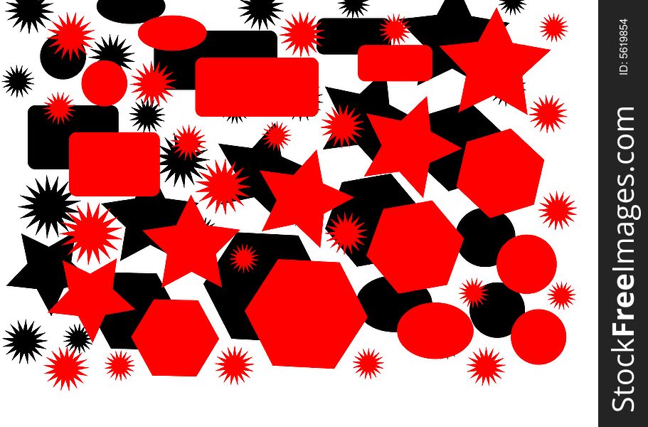 Illustration of background, black, red