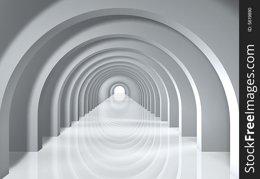 Arc tunnel to success entrance background