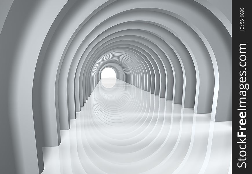 Arc tunnel to success entrance background