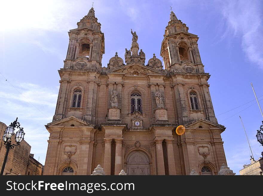 Ancient church - a building in the classical style