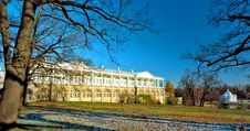 View Of The Park And Classical Buildings In Winter Royalty Free Stock Photography View Of The Park And Classical Buildings In Winter Royalty Free Stock Photography
