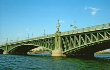 Bridge Over Neva River Royalty Free Stock Image Bridge Over Neva River Royalty Free Stock Image