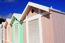 Summer Colorful Beach Huts Stock Images Summer Colorful Beach Huts Stock Images