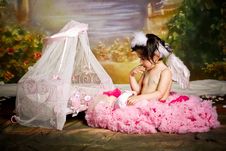 Child Role Playing Royalty Free Stock Photography Child Role Playing Royalty Free Stock Photography