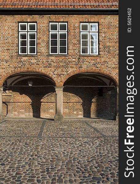 Old facade in luebeck, germany