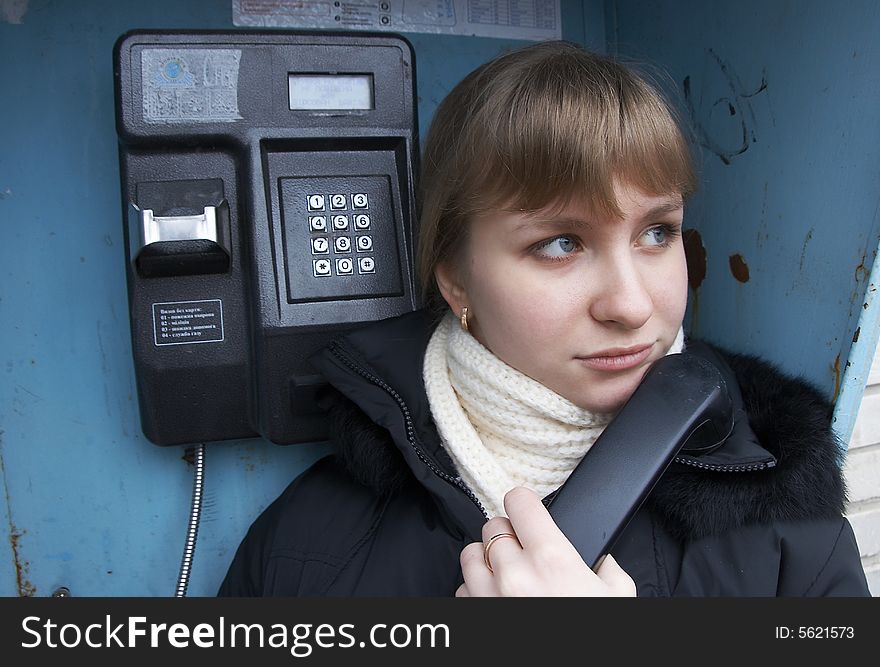 Upset Girl With Street Phone 3