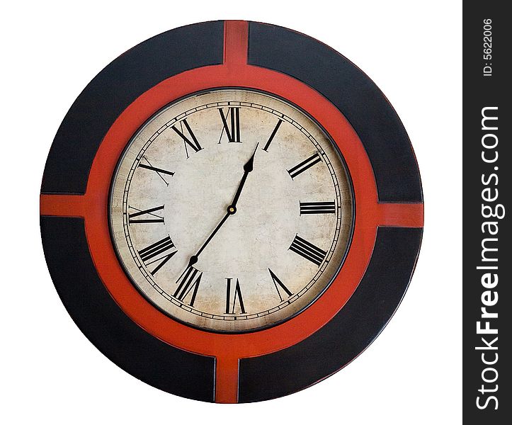 Decorative clock with Roman digits dial. Decorative clock with Roman digits dial