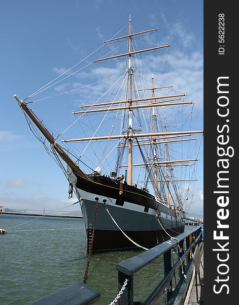 Docked boat at Fisherman's Wharf in San Francisco