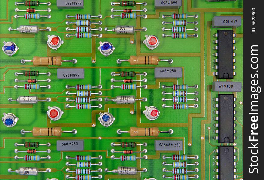 The printed circuit - board with radio components