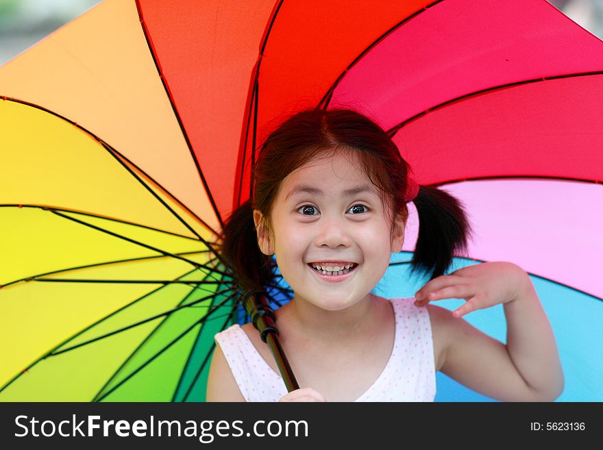 A happy look little girl. A happy look little girl