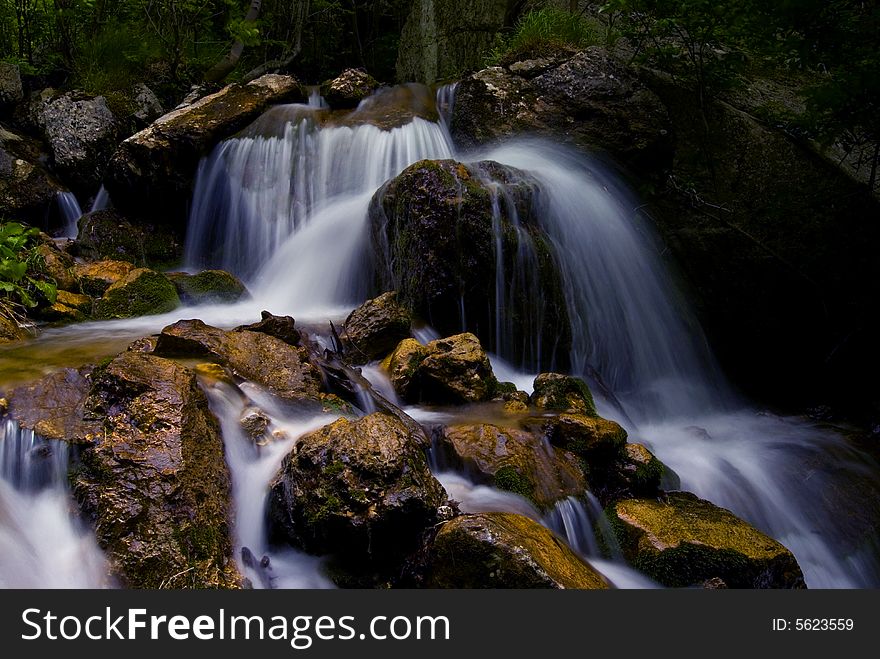 Lower section of main waterfall