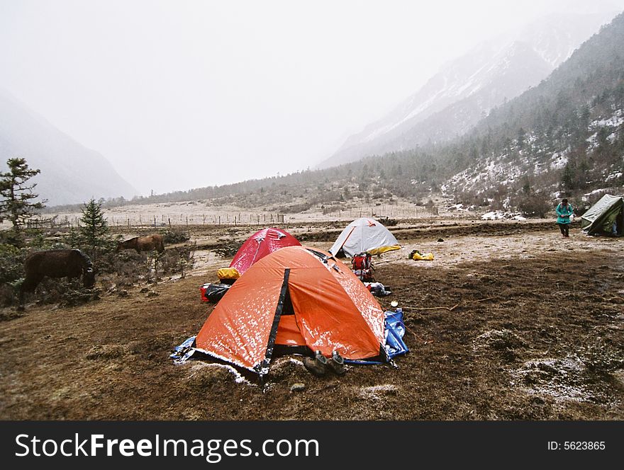 Landscape in tableland,Sichuan,China