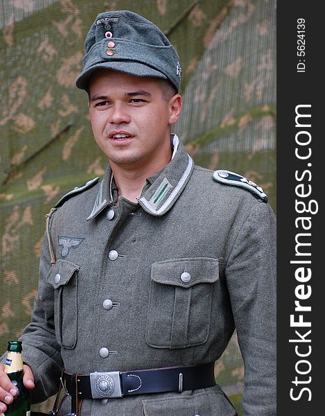 German soldier . WW2 reenacting . Military history club Red Star, Kiev More military history images in my portfolio