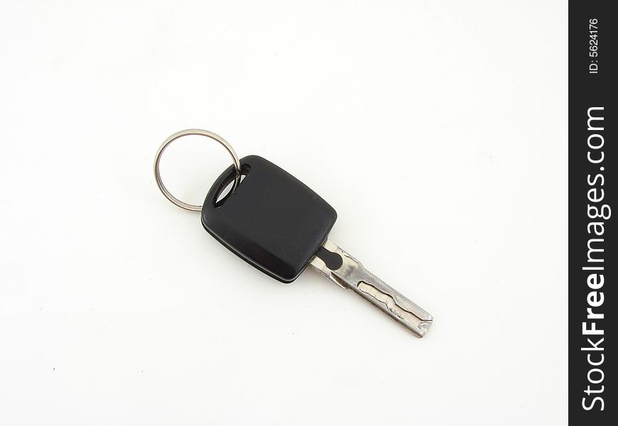 Key isolated over white background concept of estate.