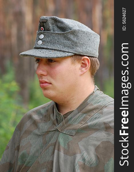 German soldier . WW2 reenacting . Military history club Red Star, Kiev

More military history images in my portfolio