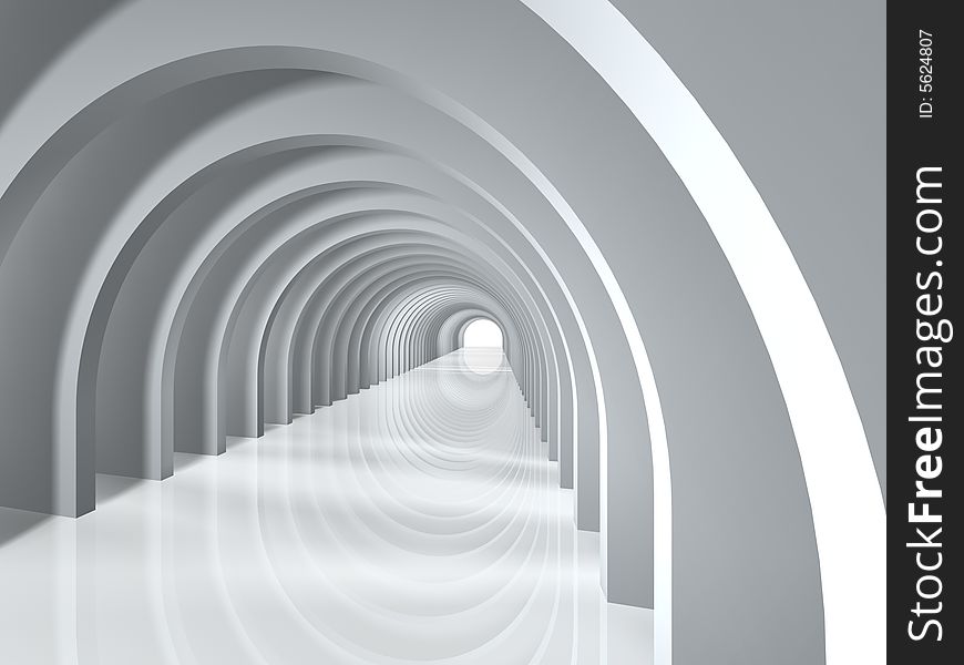 Arc tunnel to success entrance background