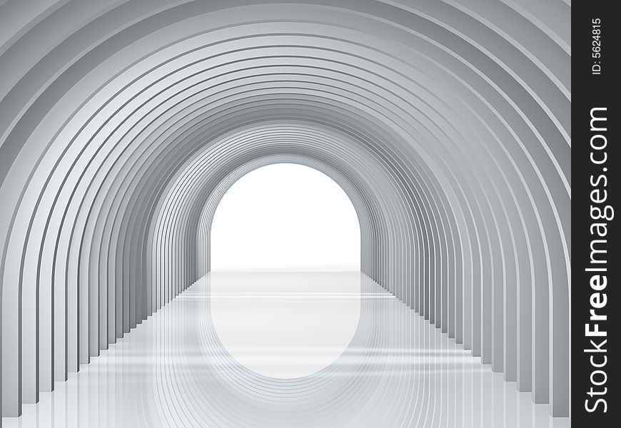 Arc tunnel to success entrance background