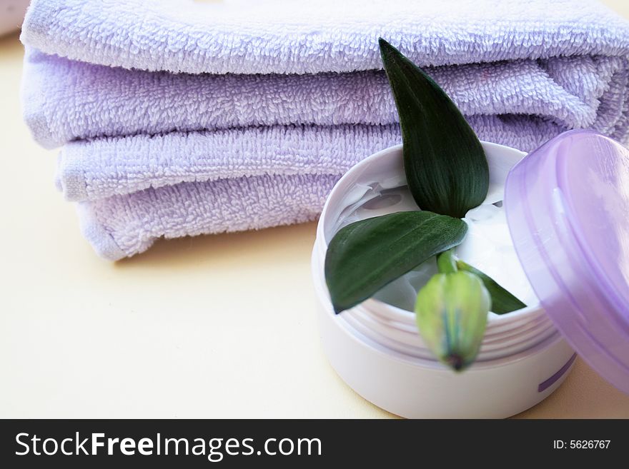 Purple Pomade And Towel