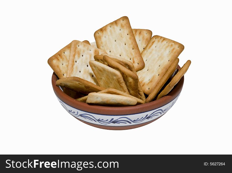 Cookies in ceramic plate for the breakfast. Cookies in ceramic plate for the breakfast