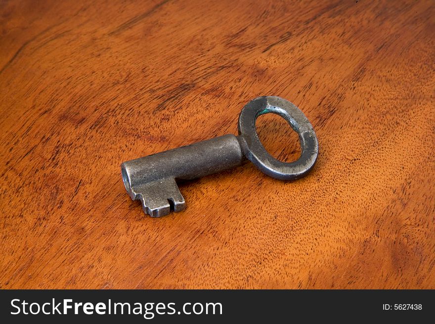 Key in the table to open a door. Key in the table to open a door