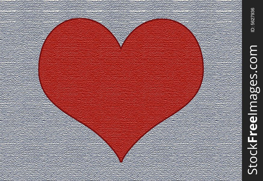 A simple jean heart, perfect for greeting cards. A simple jean heart, perfect for greeting cards