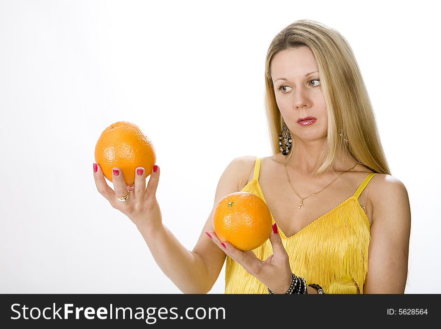 Woman With Oranges