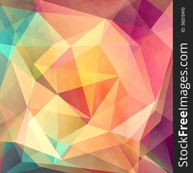 Colorful background with polygons