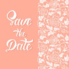 Save The Date Vector Card Template With Handdrawn Unique Typography Royalty Free Stock Photo Save The Date Vector Card Template With Handdrawn Unique Typography Royalty Free Stock Photo