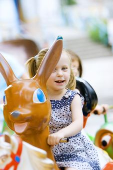 Little Cute Girl Having Fun Royalty Free Stock Images Little Cute Girl Having Fun Royalty Free Stock Images
