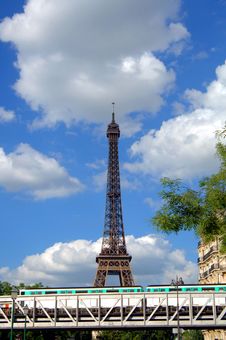 Eiffel Tower And Train Stock Photos Eiffel Tower And Train Stock Photos