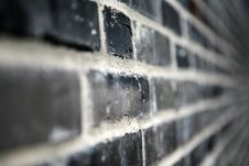 Black Brick Wall Royalty Free Stock Photos Black Brick Wall Royalty Free Stock Photos