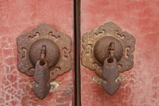 Handles In Forbidden City Royalty Free Stock Photo Handles In Forbidden City Royalty Free Stock Photo