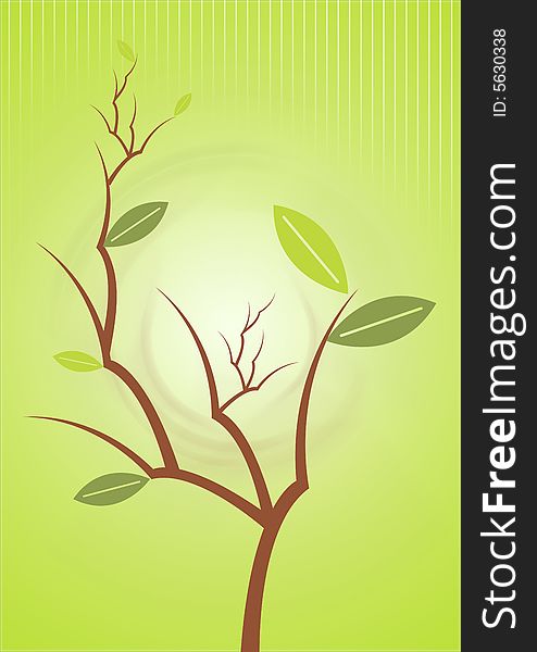 Green plant design abstract background. Green plant design abstract background