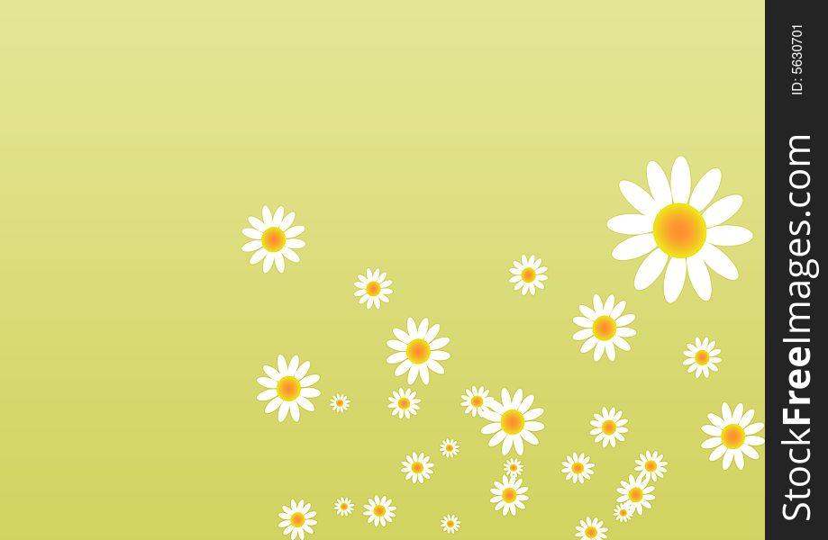 Green Floral Background