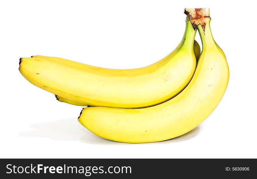 Bananas isolated on white background.
