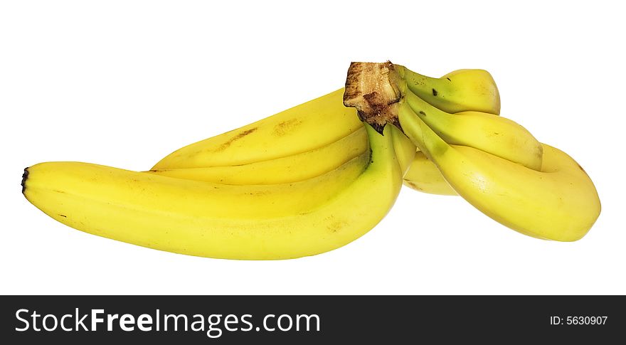 Bananas isolated on white background.