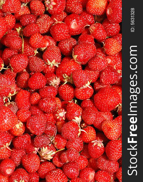 Strawberry background. A lot of bright, are fresh berries of a strawberry